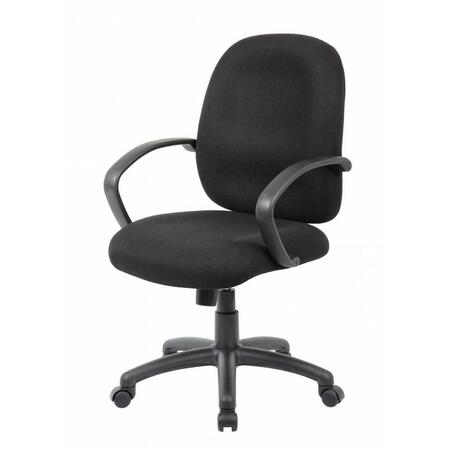 NORSTAR 4 in. Seat Contrast Mesh, Adjust Arm B529DW-BG